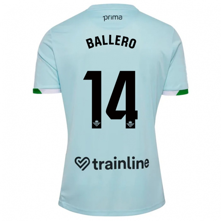 נשים Sander Ballero #14 תכלת ירוק הרחק ג'רזי 2025/26 חולצה קצרה