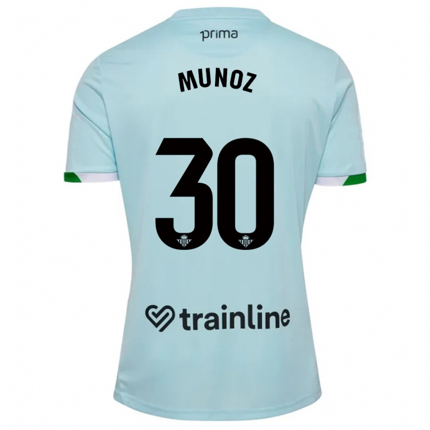 נשים בלנקה מוניוז #30 תכלת ירוק הרחק ג'רזי 2025/26 חולצה קצרה