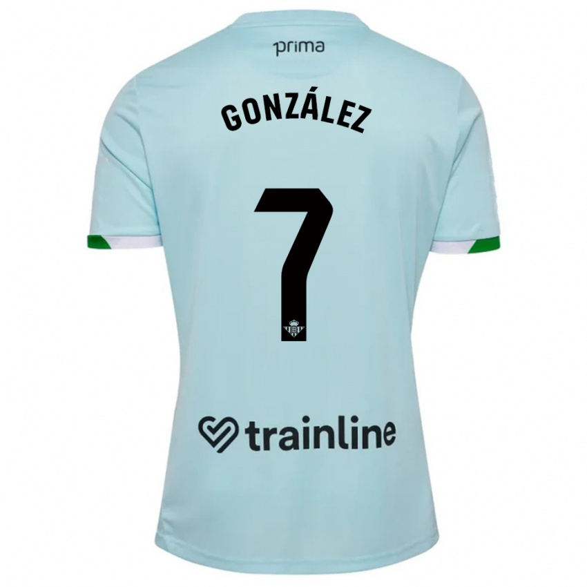נשים Antonio González #7 תכלת ירוק הרחק ג'רזי 2025/26 חולצה קצרה