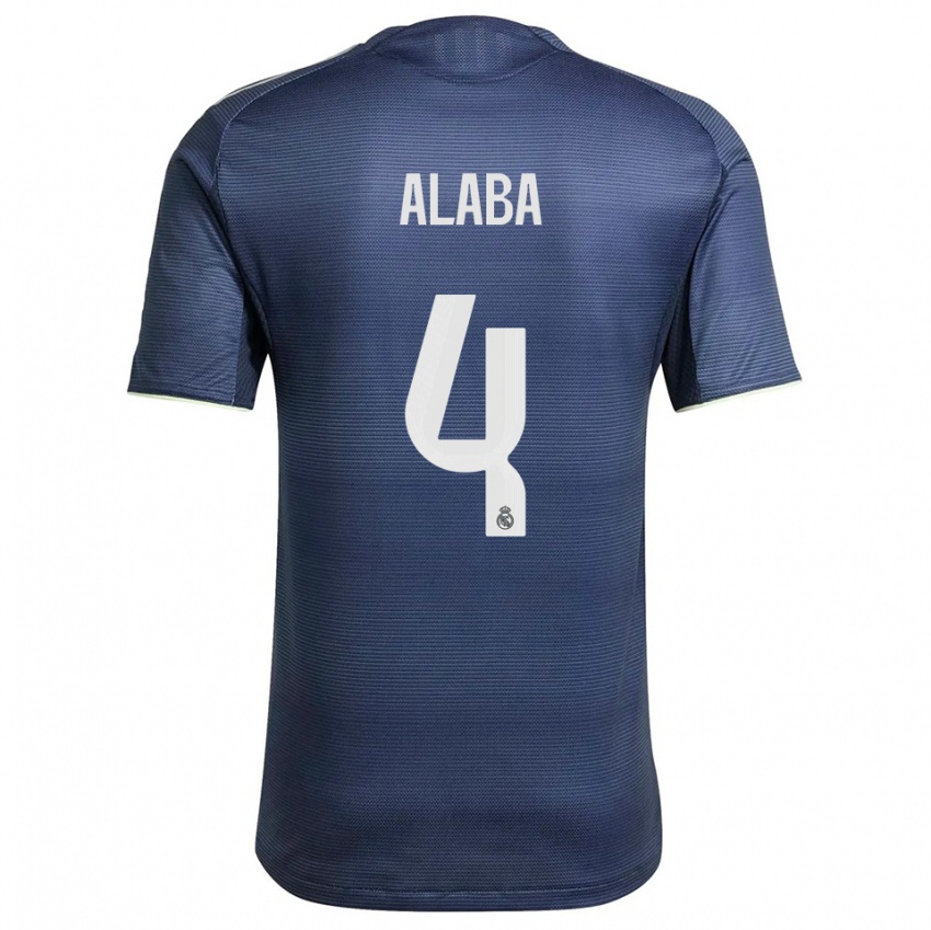 נשים דוד אלאבה #4 כחול נייבי כסוף הרחק ג'רזי 2025/26 חולצה קצרה