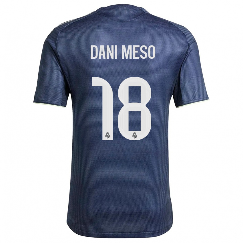 נשים דניאל מסונרו מיגואל #18 כחול נייבי כסוף הרחק ג'רזי 2025/26 חולצה קצרה