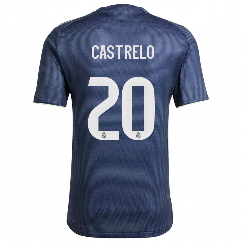 נשים Gabri Castrelo #20 כחול נייבי כסוף הרחק ג'רזי 2025/26 חולצה קצרה