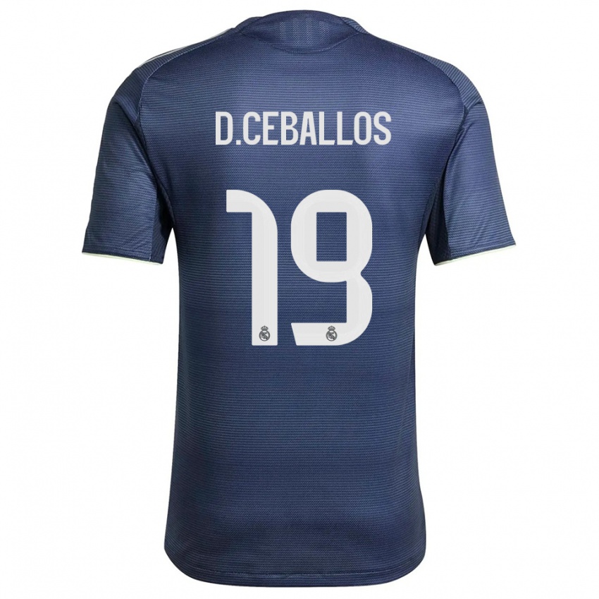 נשים דני ברייס #19 כחול נייבי כסוף הרחק ג'רזי 2025/26 חולצה קצרה