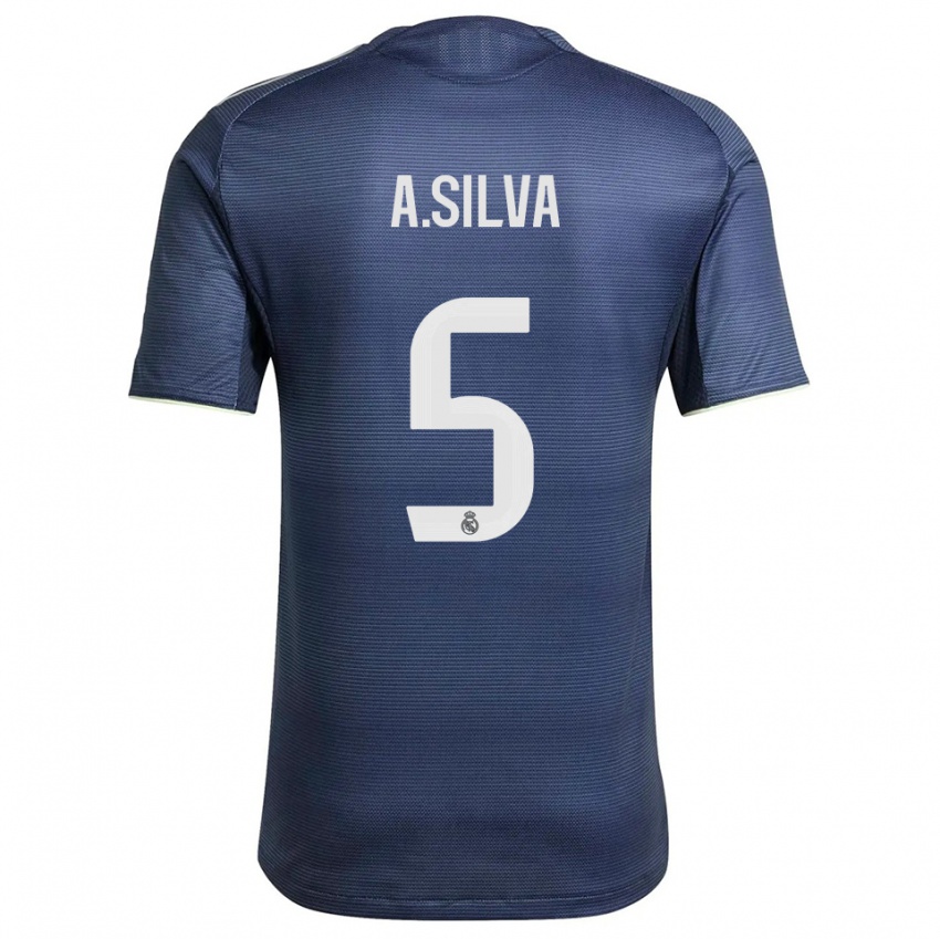 נשים אנטוניה #5 כחול נייבי כסוף הרחק ג'רזי 2025/26 חולצה קצרה