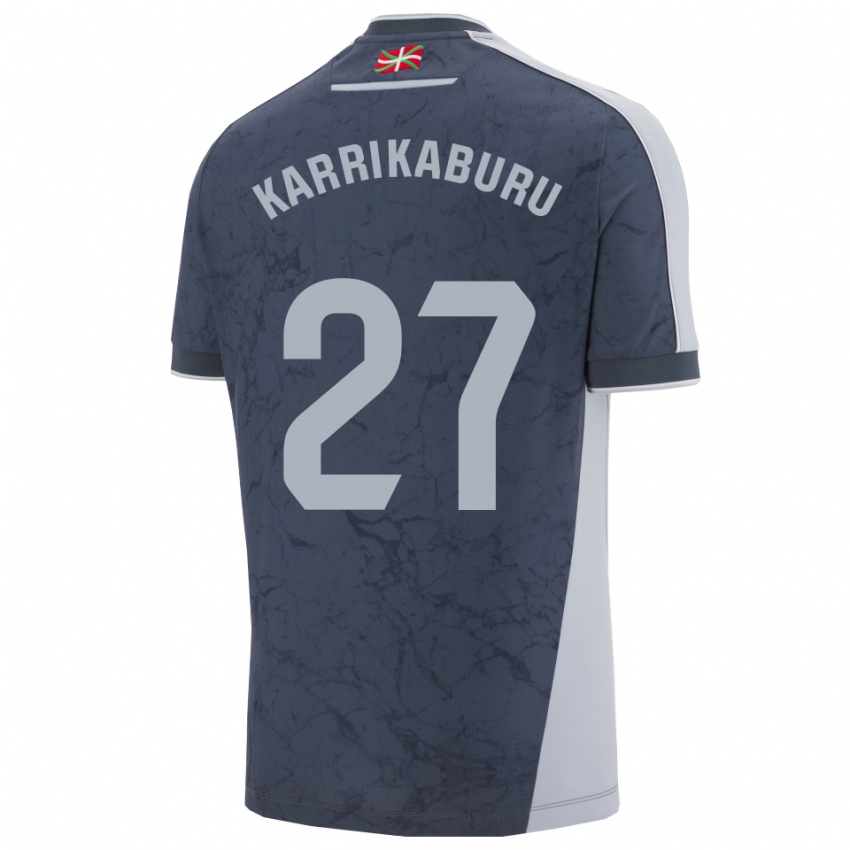 נשים Jon Karrikaburu #27 כחול כהה לבן הרחק ג'רזי 2025/26 חולצה קצרה