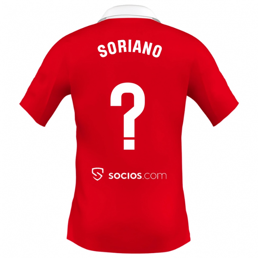 נשים אנטוניו סוריאנו #0 אדום לבן אפור הרחק ג'רזי 2025/26 חולצה קצרה