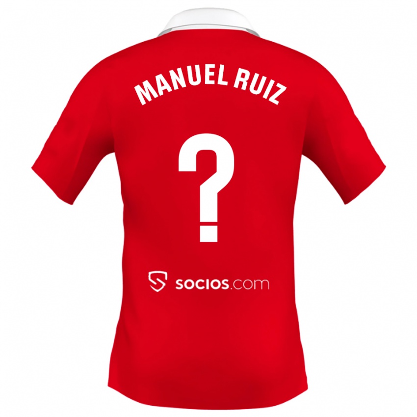 נשים חוסה מנואל רואיס רייס #0 אדום לבן אפור הרחק ג'רזי 2025/26 חולצה קצרה