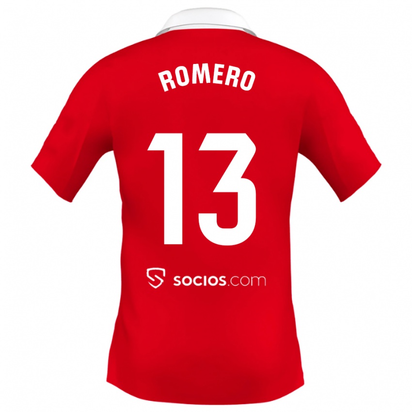 נשים רפאל רומרו #13 אדום לבן אפור הרחק ג'רזי 2025/26 חולצה קצרה