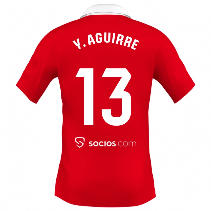 נשים יולנדה אגירה גוטיירס #13 אדום לבן אפור הרחק ג'רזי 2025/26 חולצה קצרה