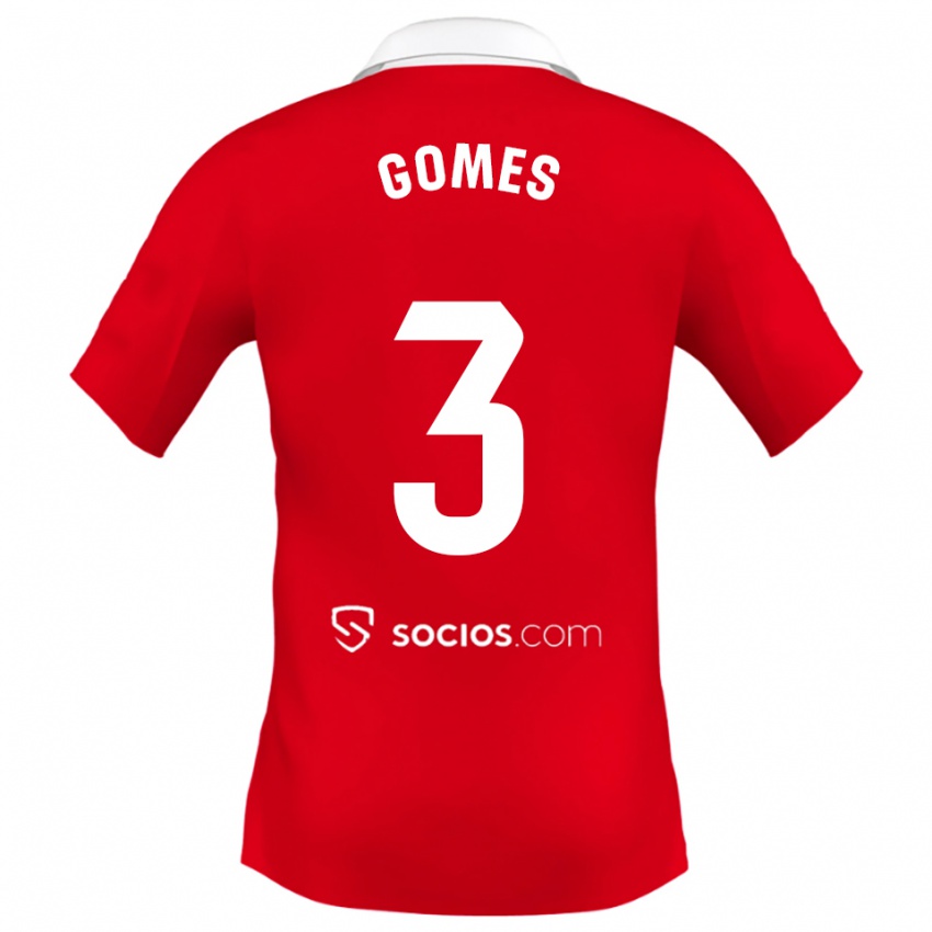 נשים דיאנה גומס #3 אדום לבן אפור הרחק ג'רזי 2025/26 חולצה קצרה