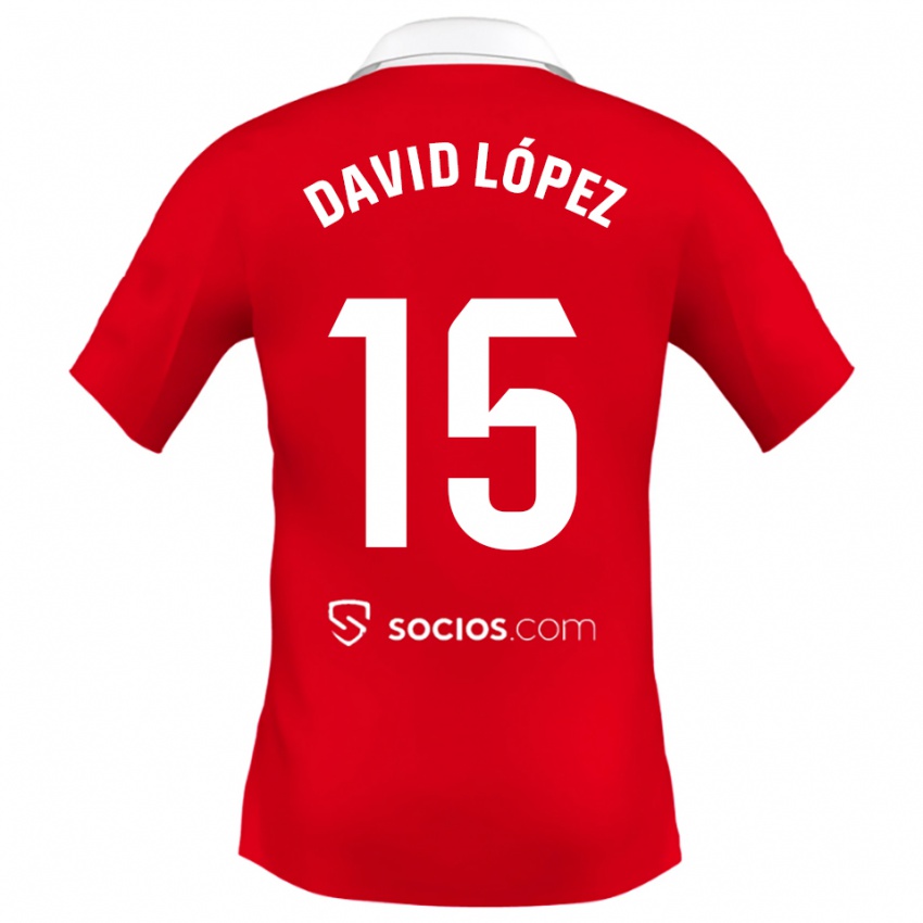 נשים דויד לופס #15 אדום לבן אפור הרחק ג'רזי 2025/26 חולצה קצרה