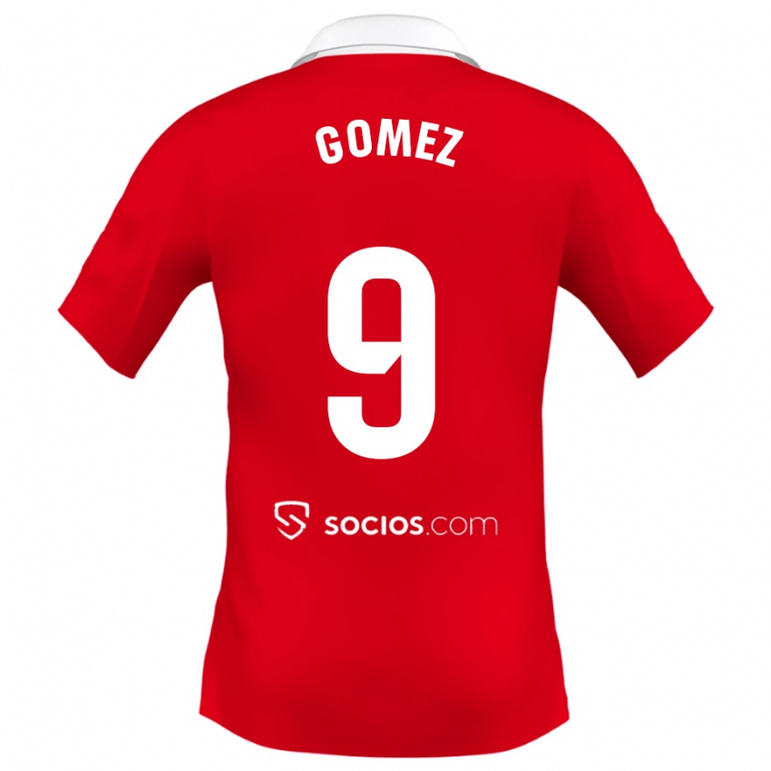 נשים ראול גומז #9 אדום לבן אפור הרחק ג'רזי 2025/26 חולצה קצרה