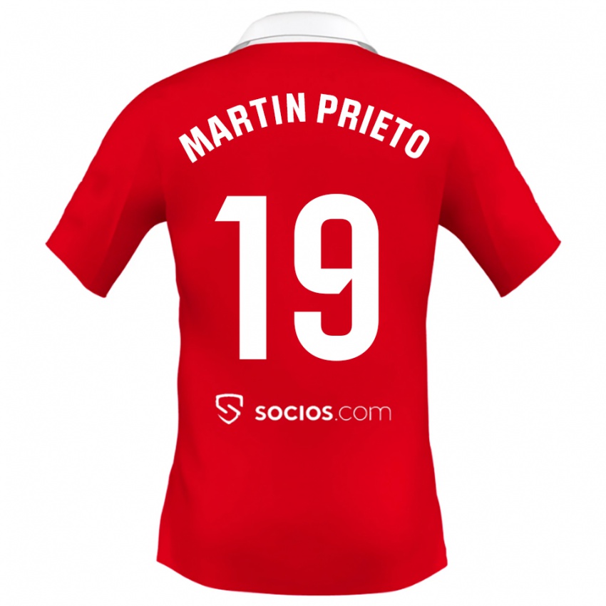 נשים כריסטינה מרטין-פרייטו #19 אדום לבן אפור הרחק ג'רזי 2025/26 חולצה קצרה