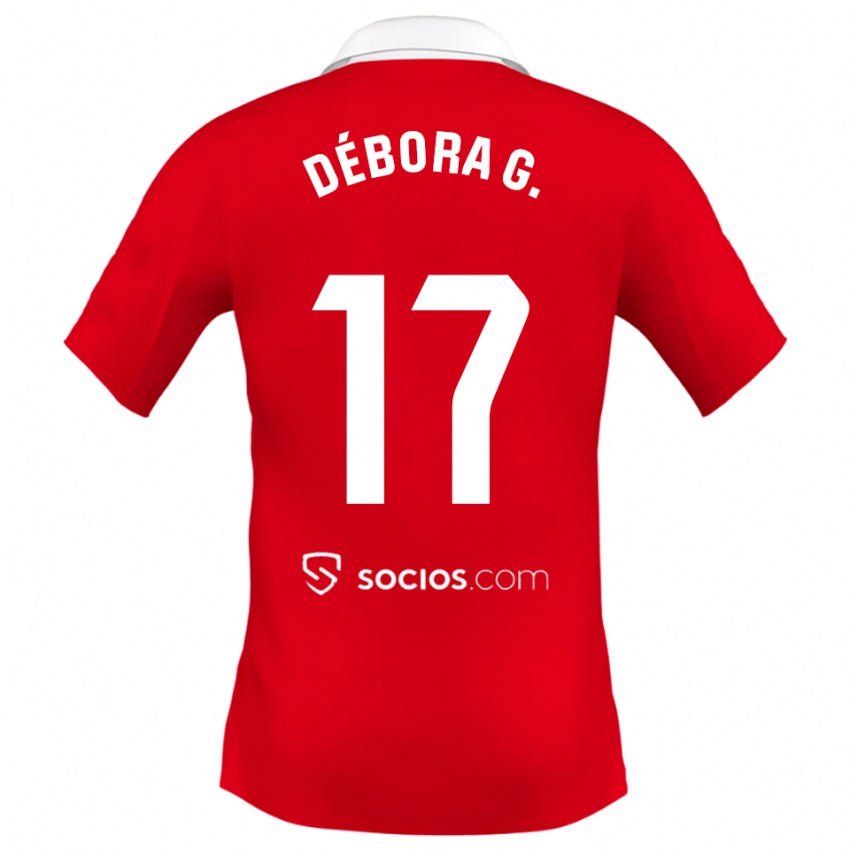 נשים דבורה גרסיה #17 אדום לבן אפור הרחק ג'רזי 2025/26 חולצה קצרה