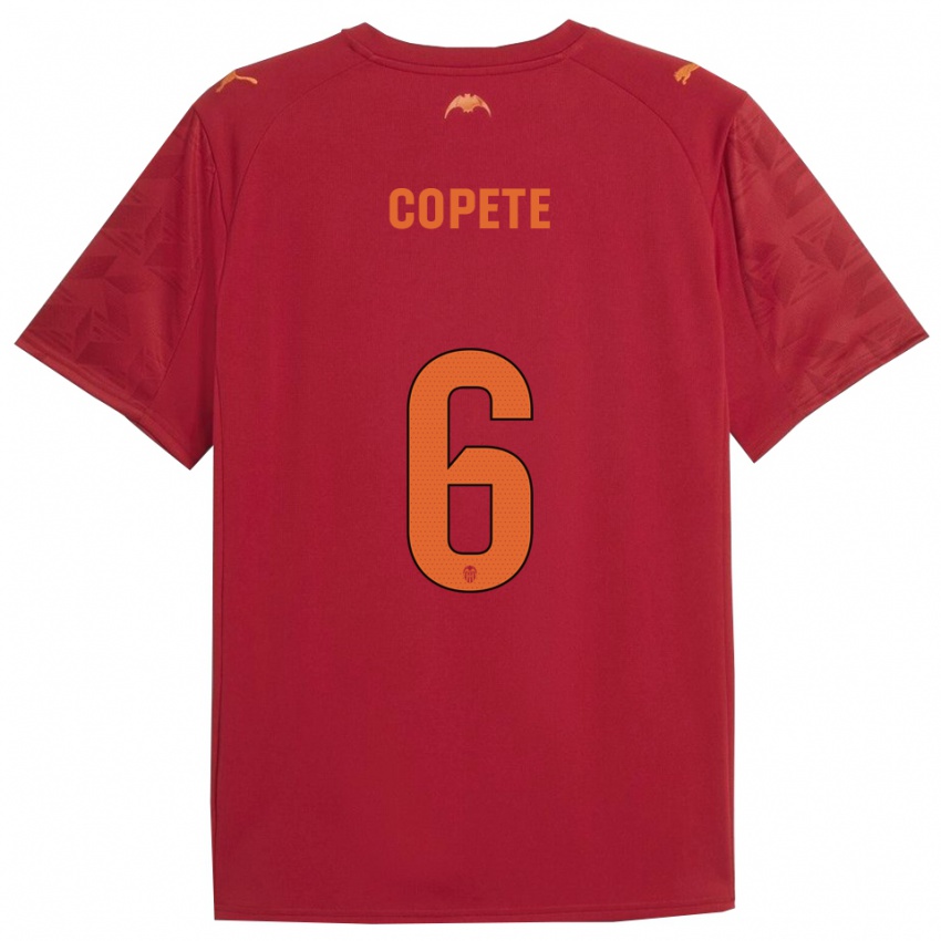 נשים חוסה מנואל קופטה #6 אדום כתום הרחק ג'רזי 2025/26 חולצה קצרה