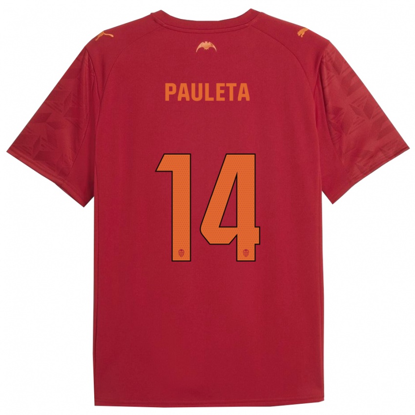 נשים Paula Sancho González #14 אדום כתום הרחק ג'רזי 2025/26 חולצה קצרה