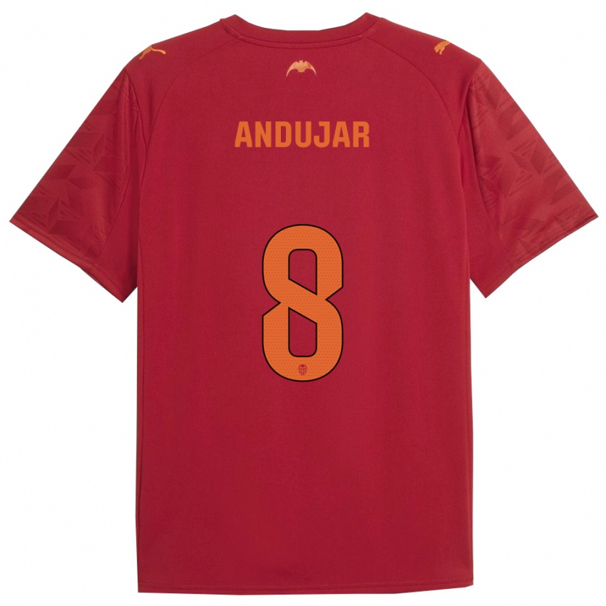 נשים קנדלה אנדוחאר #8 אדום כתום הרחק ג'רזי 2025/26 חולצה קצרה