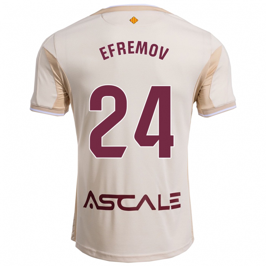 נשים אנטון יפרמוב #24 לבן שמנת בורדו הרחק ג'רזי 2025/26 חולצה קצרה