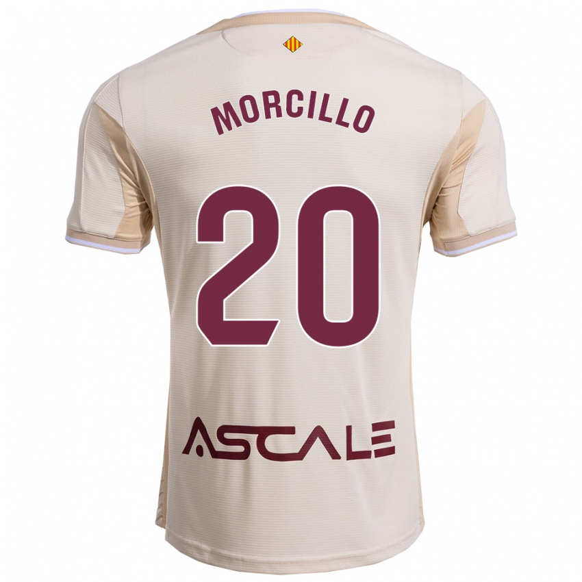 נשים ראקל מורסיו אפריסיו #20 לבן שמנת בורדו הרחק ג'רזי 2025/26 חולצה קצרה