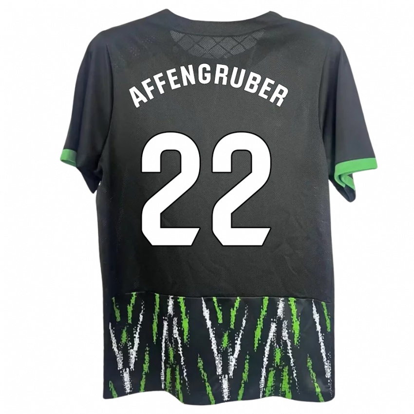 נשים דויד אפנגרובר #22 שחור ירוק הרחק ג'רזי 2025/26 חולצה קצרה