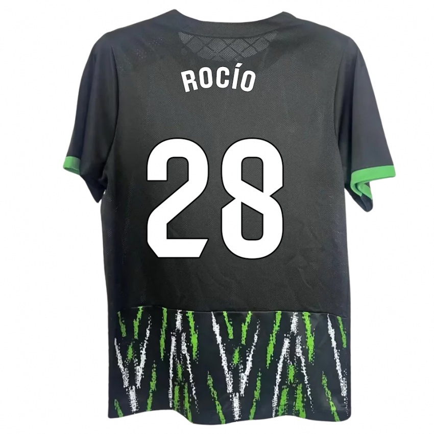 נשים Rocío Rodríguez Jiménez #28 שחור ירוק הרחק ג'רזי 2025/26 חולצה קצרה