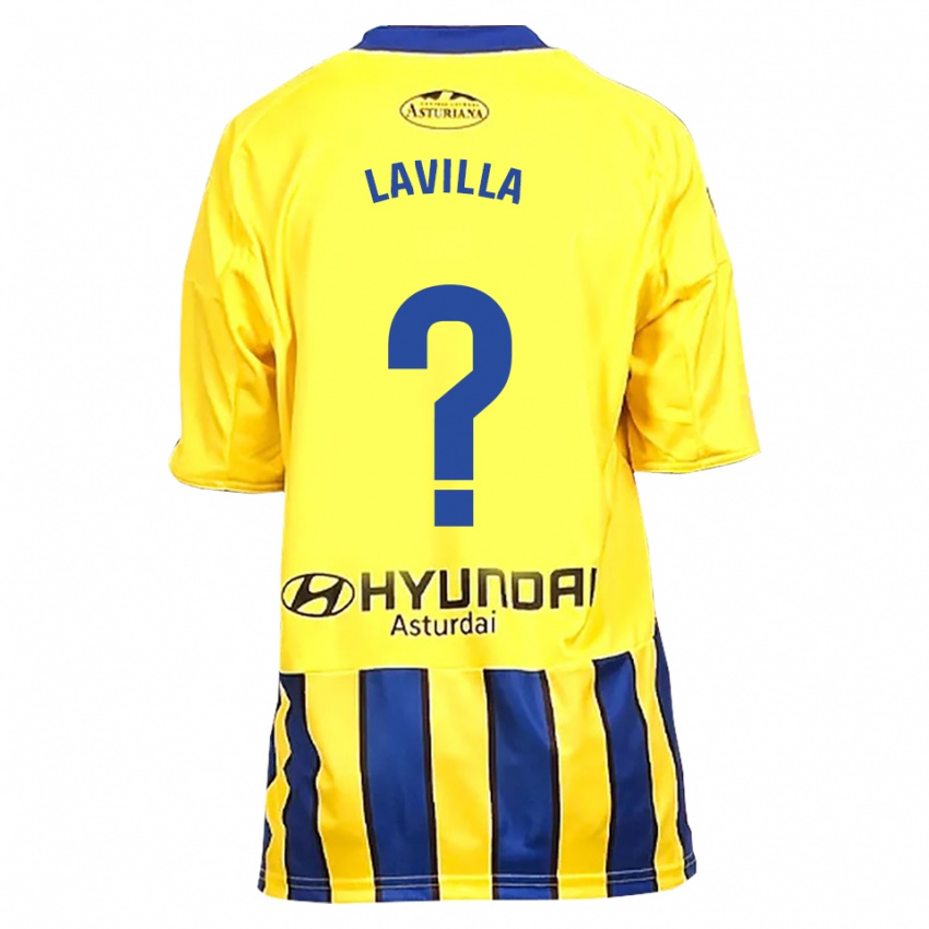 נשים Martín Lavilla #0 צהוב כחול הרחק ג'רזי 2025/26 חולצה קצרה
