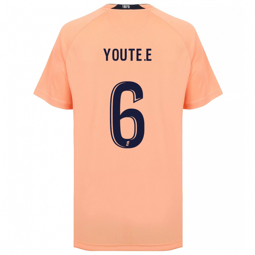 נשים Étienne Youté Kinkoué #6 כתום כחול הרחק ג'רזי 2025/26 חולצה קצרה