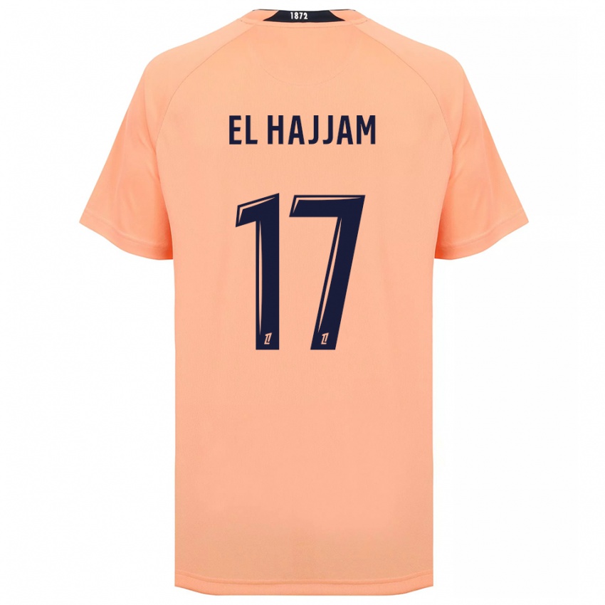 נשים אואליד אלאז'אם #17 כתום כחול הרחק ג'רזי 2025/26 חולצה קצרה