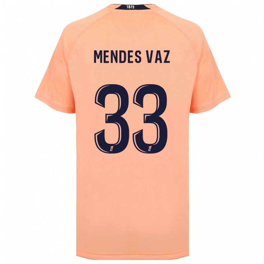 נשים Hernâni Mendes Vaz #33 כתום כחול הרחק ג'רזי 2025/26 חולצה קצרה