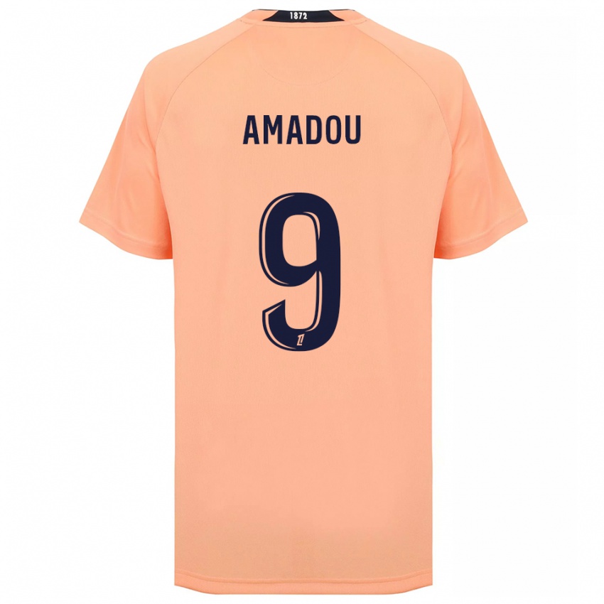 נשים Mansour Amadou #9 כתום כחול הרחק ג'רזי 2025/26 חולצה קצרה