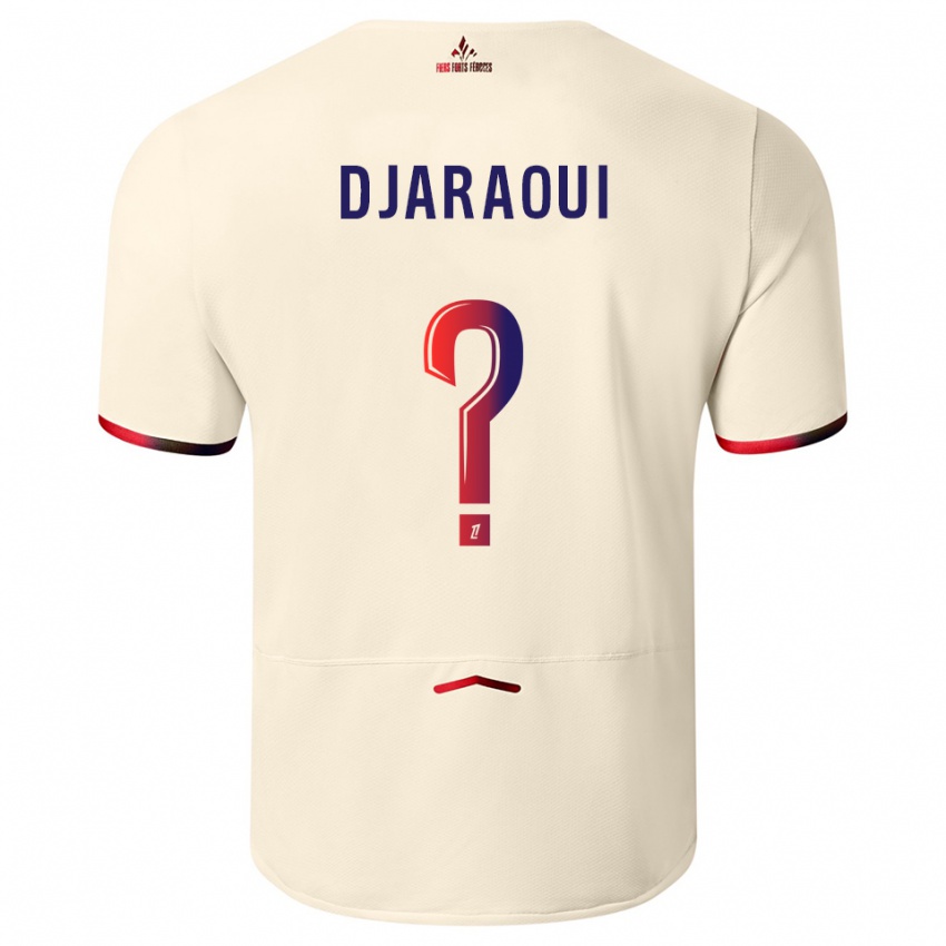 נשים Elmira Djaraoui #0 לבן שמנת אדום הרחק ג'רזי 2025/26 חולצה קצרה