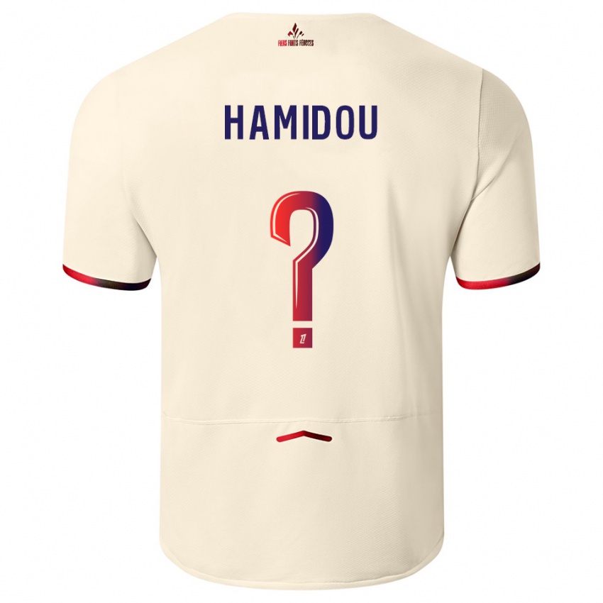 נשים ג'מילה חמידו #0 לבן שמנת אדום הרחק ג'רזי 2025/26 חולצה קצרה