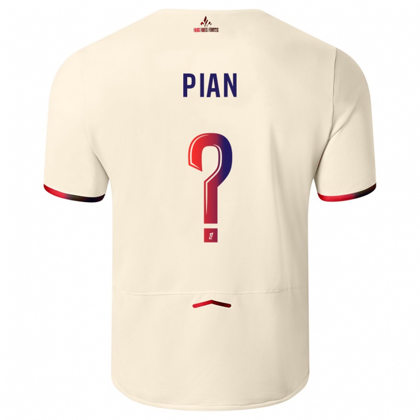 נשים ג׳ולי פיאן #0 לבן שמנת אדום הרחק ג'רזי 2025/26 חולצה קצרה