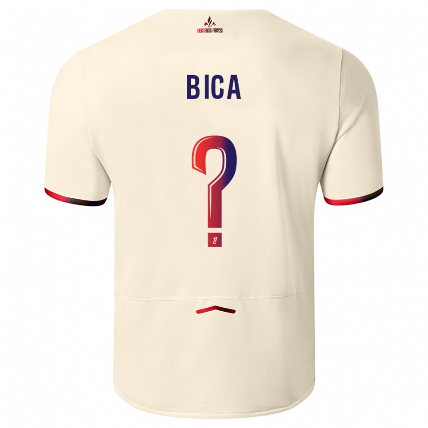 נשים ביקה #0 לבן שמנת אדום הרחק ג'רזי 2025/26 חולצה קצרה