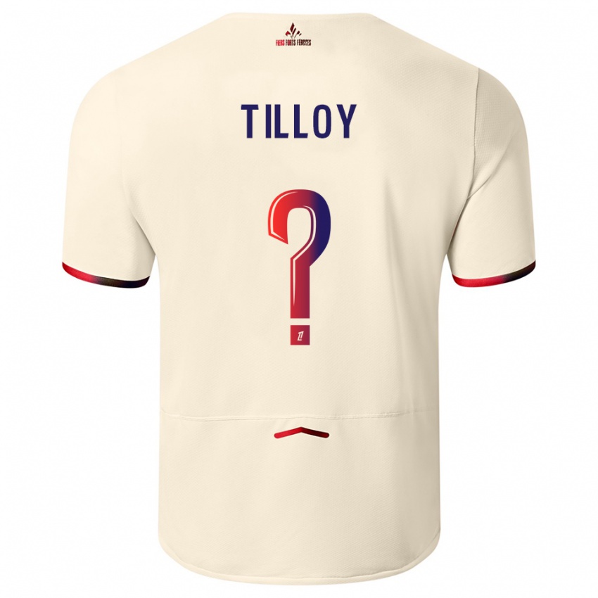 נשים Paul Tilloy #0 לבן שמנת אדום הרחק ג'רזי 2025/26 חולצה קצרה