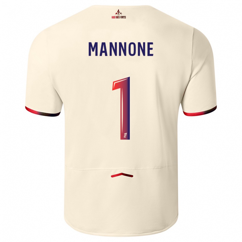 נשים ויטו מנונה #1 לבן שמנת אדום הרחק ג'רזי 2025/26 חולצה קצרה