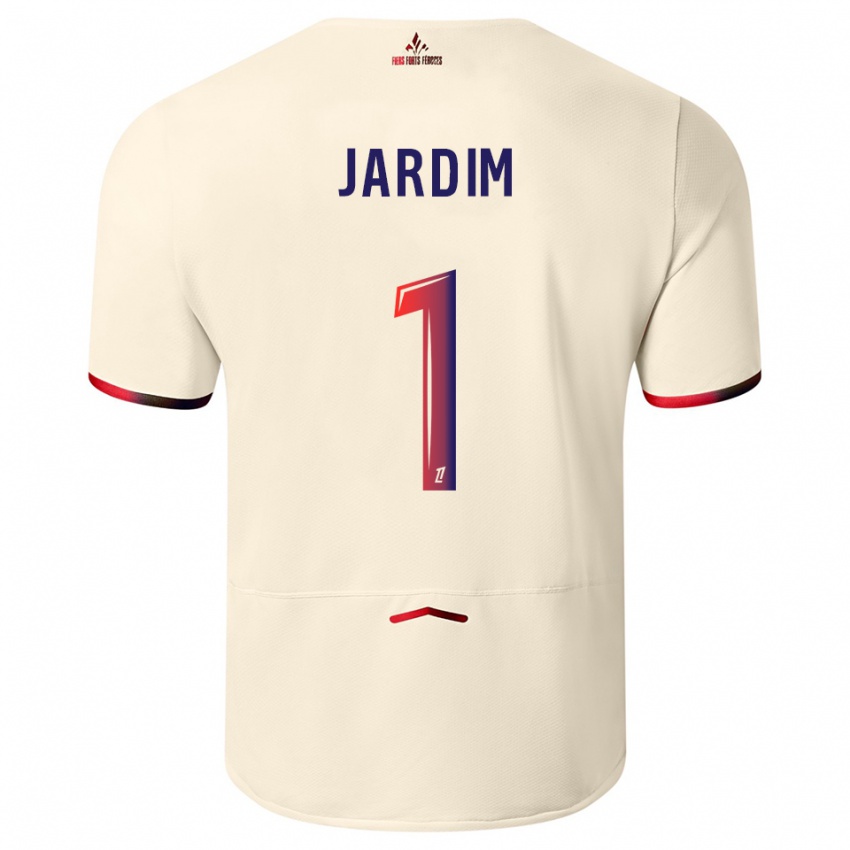 נשים לאו ז'רדים #1 לבן שמנת אדום הרחק ג'רזי 2025/26 חולצה קצרה