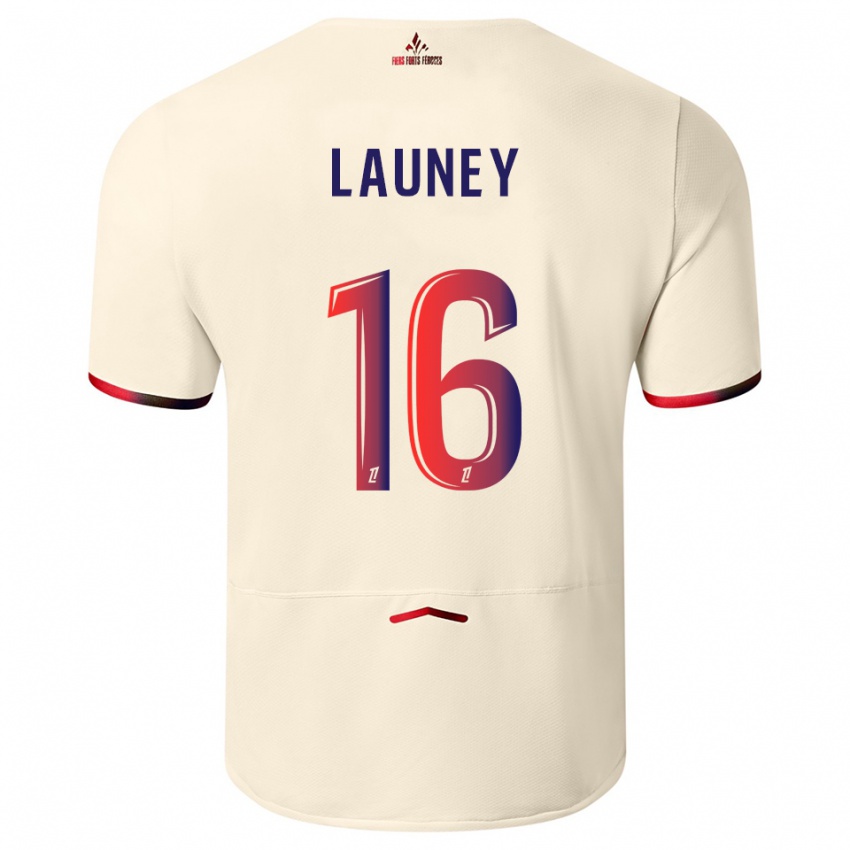 נשים Elisa Launey #16 לבן שמנת אדום הרחק ג'רזי 2025/26 חולצה קצרה