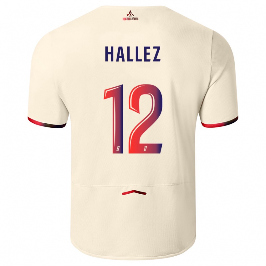 נשים Alexis Hallez #12 לבן שמנת אדום הרחק ג'רזי 2025/26 חולצה קצרה