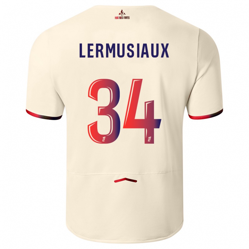 נשים קריסטל לרמוסיו #34 לבן שמנת אדום הרחק ג'רזי 2025/26 חולצה קצרה