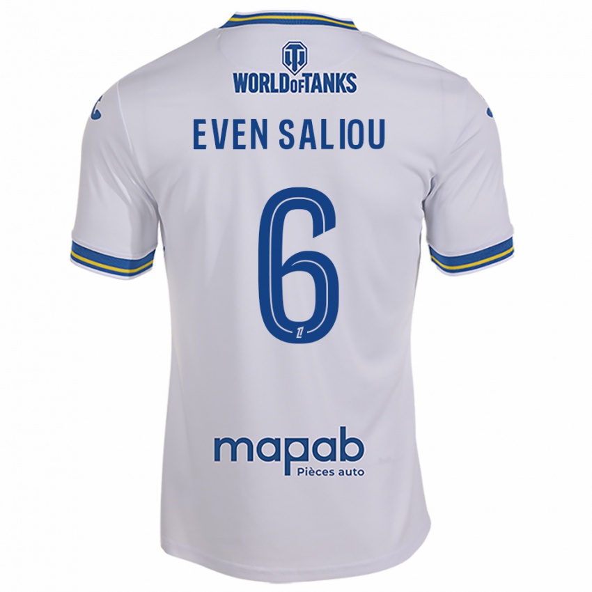 נשים Emy Even Saliou #6 לבן תכלת הרחק ג'רזי 2025/26 חולצה קצרה