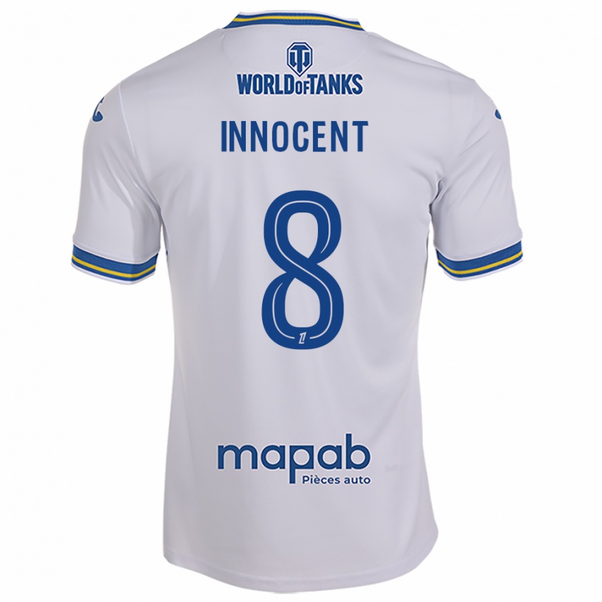 נשים בונקה אינוסנט #8 לבן תכלת הרחק ג'רזי 2025/26 חולצה קצרה