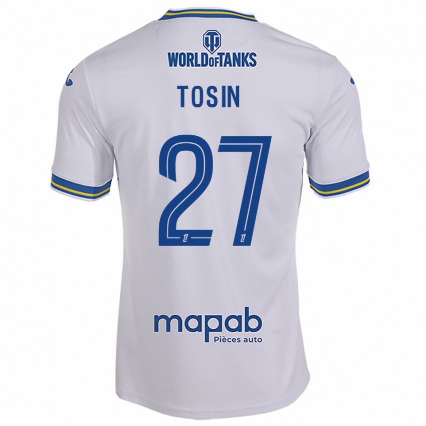 נשים טוסין אייגון #27 לבן תכלת הרחק ג'רזי 2025/26 חולצה קצרה