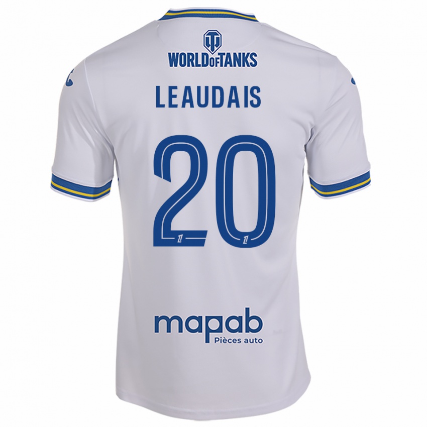 נשים Lucas Leaudais #20 לבן תכלת הרחק ג'רזי 2025/26 חולצה קצרה