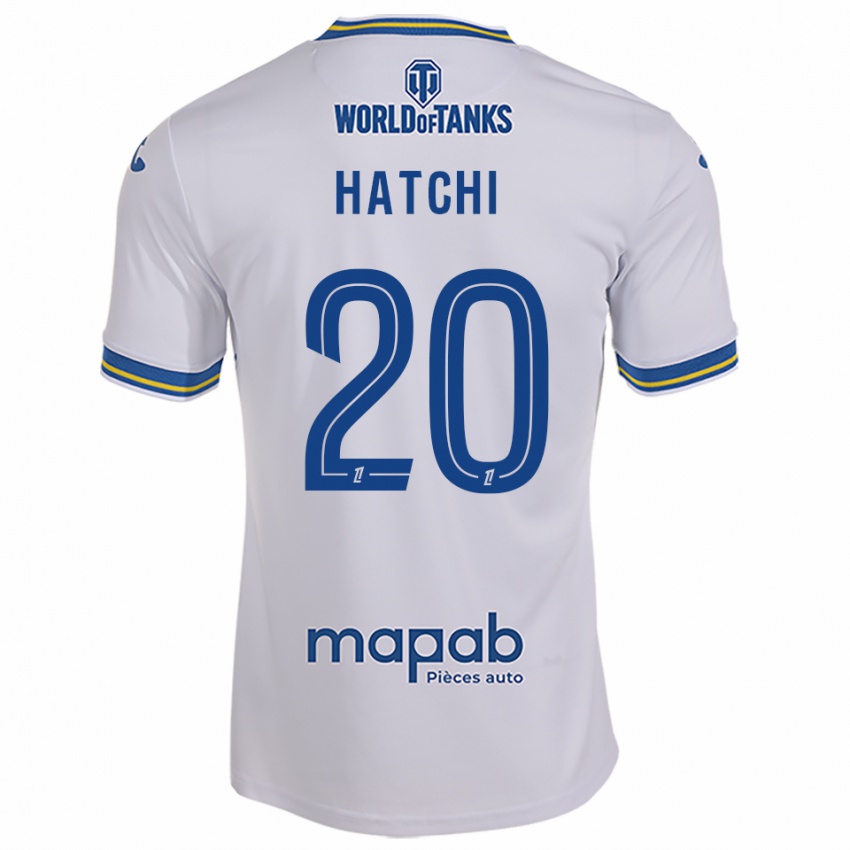 נשים Jérémy Hatchi #20 לבן תכלת הרחק ג'רזי 2025/26 חולצה קצרה