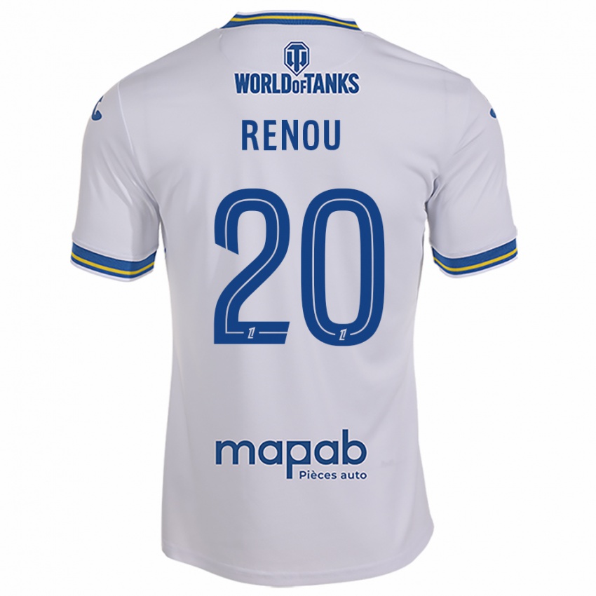 נשים Camille Renou #20 לבן תכלת הרחק ג'רזי 2025/26 חולצה קצרה