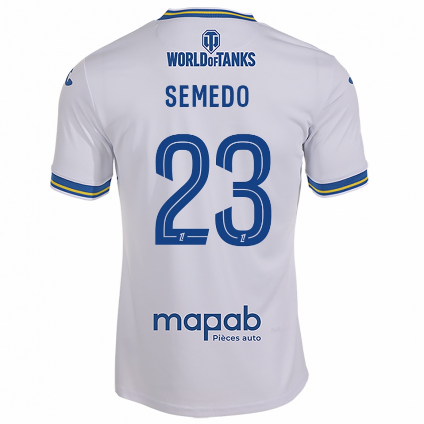 נשים דניאל גזבייה סמדו #23 לבן תכלת הרחק ג'רזי 2025/26 חולצה קצרה