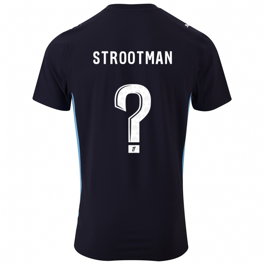 נשים קווין סטרוטמן #0 שחור תכלת הרחק ג'רזי 2025/26 חולצה קצרה