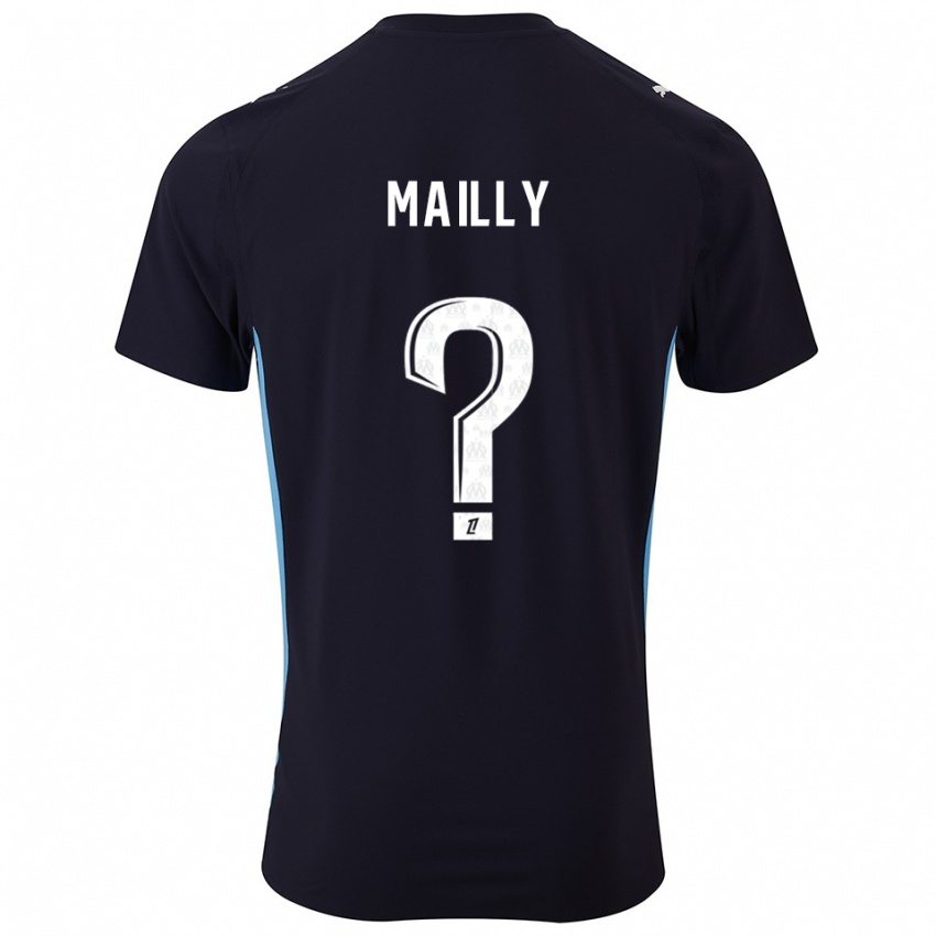 נשים Evan Mailly #0 שחור תכלת הרחק ג'רזי 2025/26 חולצה קצרה