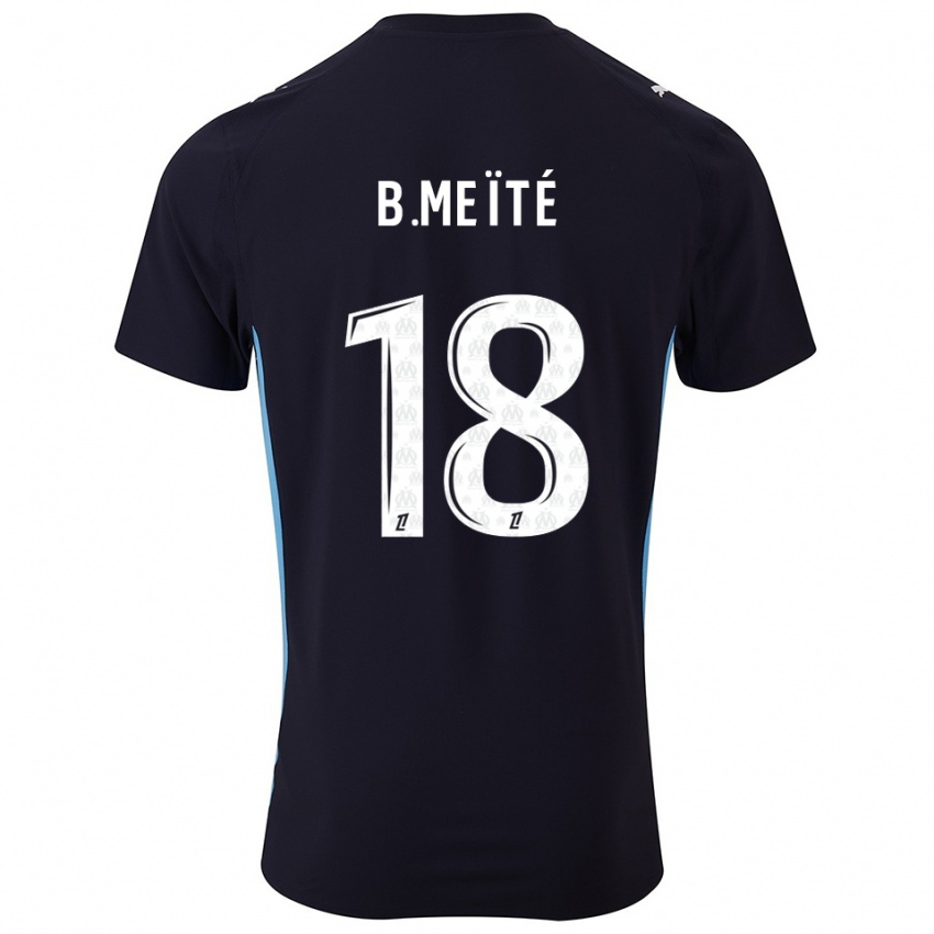 נשים באמו מייטה #18 שחור תכלת הרחק ג'רזי 2025/26 חולצה קצרה